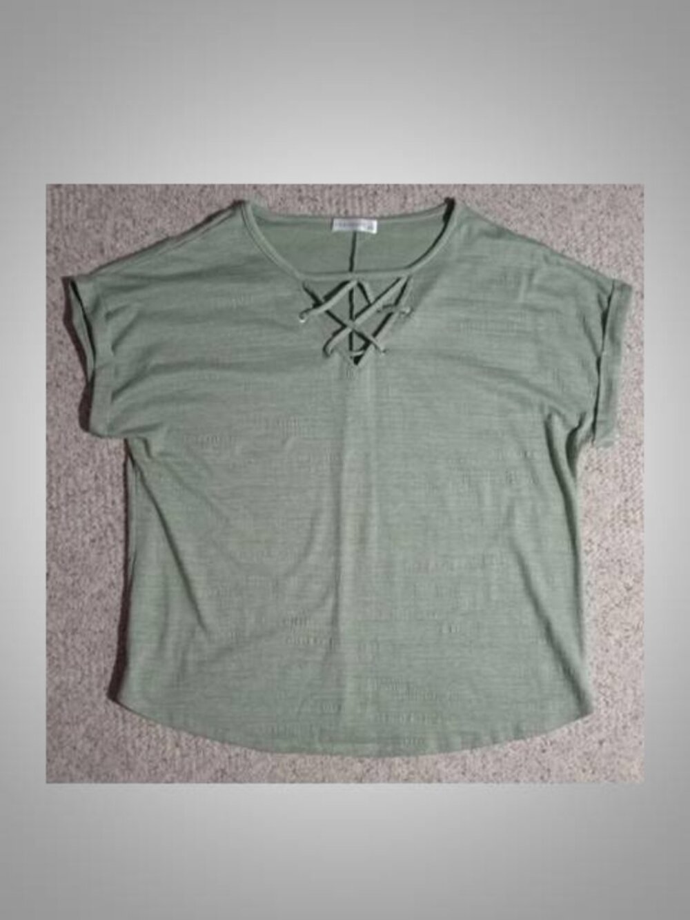 Retrology Women's green shirt top blouse size 1X